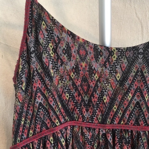 Free People UO Boho Low back Chiffon mini Dress - Picture 4 of 7